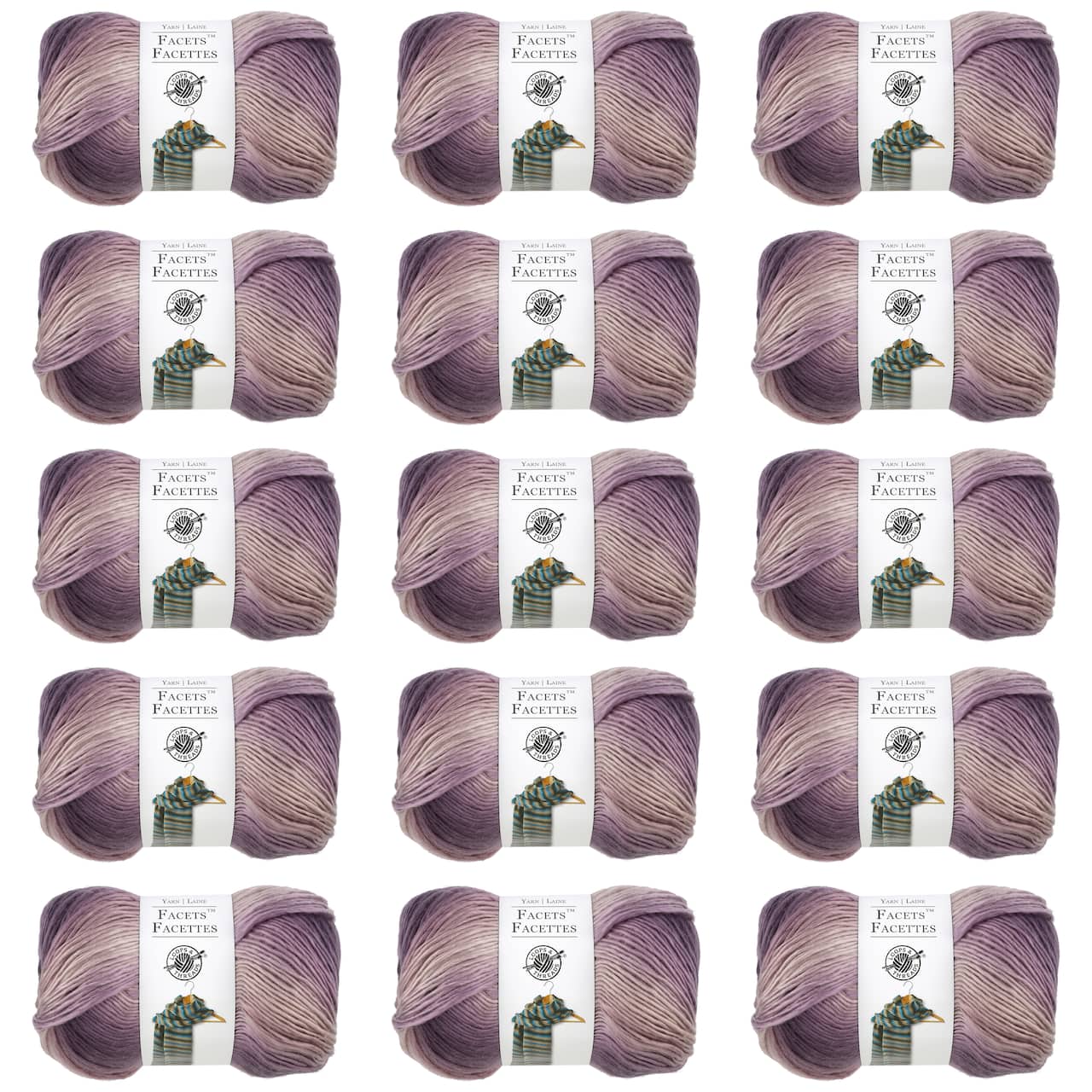 15 Pack: Facets™ Yarn by Loops & Threads®